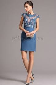 Looking For Low Price But High Quality Edressit Lace Illusion Applique Neck Blue Short Cocktail Dress 26161605 Edr Short Cocktail Dress Dresses Nice Dresses