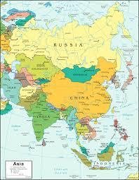 Asia contains around 30% of the world's land area and 60% of the world's population. Cia Map Of Asia Made For Use By U S Government Officials