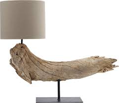 Kare Design Tischleuchte Sansibar Lampe Aus Holz Tischlampe