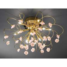 Get the best deals on chandeliers & ceiling fixtures. Twister Rose Porcelain Ceiling Light Pink Kolarz Lighting Lighting Deluxe