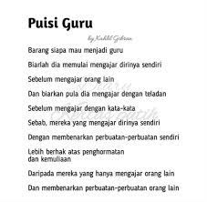Guruku pahlawanku, pahlawanmu dan pahlawan kita semua. 39 Puisi Guru Singkat Pendek Terbaru 2020 Waktubaca