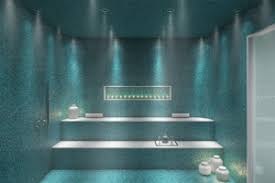 Marble benches, tadelakt ceiling and full glass frontage to this steam room in central london residential project. Steam Room