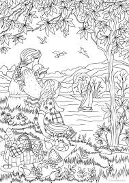 You'll receive a pdf file consist of 5 pages : Best Adult Coloring Pages To Print Featuring Country Scenes And Nature Favoreads Coloring Club