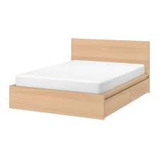 L 166.5 x w 214 x h 102 (cm). Furniture Source Philippines Malm Bed Frame With Storage Drawers Oak Queen
