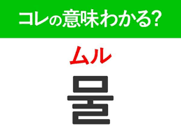물 意味