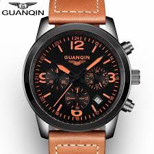 You'll receive email and feed alerts when new items arrive. Orologio Da Polso Sportivo Originale Guanqin Sport Maschio Cinturino In Pelle Moda Multifunzione Or Mens Watches Leather Watches For Men Luxury Watches For Men