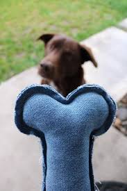 Denim Dog Squeaker Toy Modern Plush Dog Bone Eco Friendly Etsy Denim Dog Plush Dog Hipster Dog