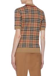 Shop the latest women's arrivals online at burberry.com. Burberry Vintage Check Merino Wool Knit Polo Shirt Women Lane Crawford