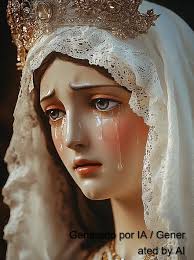 HOy es 25 de Dictiembre HOY EL DÍA DE LA VIRGEN DE LA SALUD. OFRÉCELE UNA  ROSA Y ELLA TRAERÁ PAZ, FELICIDAD Y SALUD A τυ FAMILIA. AMÉN Al-generated  -illustrative only @catolicismo