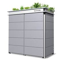 Unterstand Einhausung Fur Fahrrader Und Gartenmobel Garten Q Gmbh In 2020 Mulltonnenbox Pool Schrank Holz
