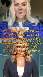 Karoline Levavitt Cross Parody