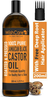 Jamaican black castor oil softens hair. Buy Wishcare Premium Jamaican Black Castor Oil For Hair Skin Roasted Pressed 200 Ml Online At Low Prices In India Amazon In