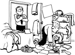 Help kids make bedroom cleaning a part of their daily routines with a helpful checklist. Bed Black And White Kids Cleaning Bedroom Clipart Black And White Free Wikiclipart