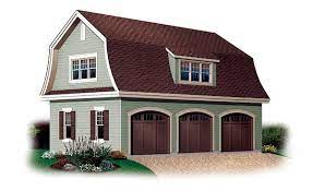 Space for 3 cars and a full second floor. 3 Car Garage Plan Number 64821 Garage Apartment Plans Carriage House Plans Barn Style Garage