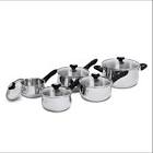 Ticino Stainless Steel Cookware Set, Dishwasher & Oven Safe, 10-pc Lagostina