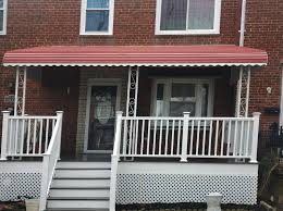 Arched front door, front door. Aluminum Metal Awning Gallery A Hoffman Awning Co