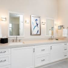 The vanity height should accommodate everyone in the household, as well as their guests. Custom Bath Cabinets And Custom Bathroom Vanities