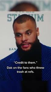 Dak Prescott Addresses Cowboys Fans Throwing Trash at Officials