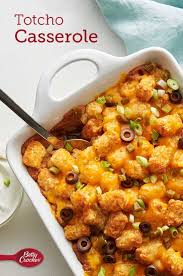 Totcho Casserole Recipe Recipes Refried Beans Refried Beans Recipe