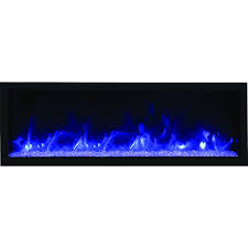 Some models come with an electric fireplace remote control to easily adjust settings from anywhere in the room. Remii Extra Tall Indoor Outdoor Built In Electric Fireplace 65 Inch Accuweather Shop