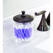 Check spelling or type a new query. Mdesign Clear Glass Apothecary Jar Collection For Bathroom Vanities Set Of 2 Bronze Home Decor Accents Home Decor Stanoc Com