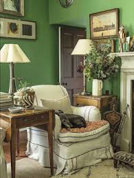 Interiors English Countryside Home Dust Jacket House Interior English Country Decor Green Rooms