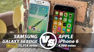 Galaxy S6 Edge Versus Iphone 6 User Comparison Results Samsung Edges Apple Out Samsung Galaxy S6 Edge Galaxy S6 Edge Samsung Galaxy S6