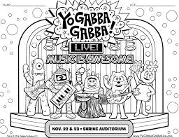 When you research information you must cite the reference. Yo Gabba Gabba Coloring Contest To Win Tickets Macaroni Kid Coloring Home