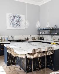 Modern Marble Kitchen Design Cuisine Americaine Cuisine Moderne Amenagement Cuisine