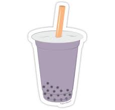 Taro Bubble Tea Sticker By Kgiordano In 2020 Taro Bubble Tea Bubble Tea Matcha Green Tea Latte