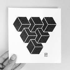 Perfectly simple geometric illustrations by pierre voisin. Arno Van Praet Geometric Triangle Art Artwork Artist