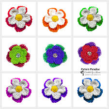 And even better are the crinoline circle doilies where six or more crochet:: Free Crochet Pattern Sunny Daisy Flowers Pattern Paradise