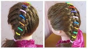 Idee Coiffure Pour Petite Fille Avec Elastiques Facile A Faire Cheveux Court Mi Long Youtube