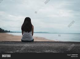 Sad alone стоковых видео без лицензионных платежей. Young Lonely Woman Image Photo Free Trial Bigstock