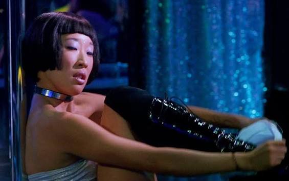 let's talk about the time iconic actress sandra oh played a quick-witted  poetry writing exotic dancer in the film “dancing at the blue iguana.”  ✨🪩☁️ this movie is beautifully bizarre & glamoursly