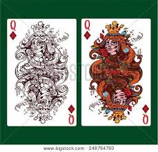 Queen of diamonds, playing card art, game room decor, game room art, poker gifts, gambling gift, vintage wall art, man cave art, bar decor revampedwalls 5 out of 5 stars (828) $ 9.00. Queen Diamonds Vector Photo Free Trial Bigstock