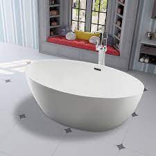 The standard rectangular bathtub will have a smaller bathing area, usually measuring 55 x 24 at the top. Vanity Art 55 Freestanding Acrylic Soaking Bathtub Contemporary Bathtubs By Vanity Art Llc Luxury Tub Soaking Bathtubs Acrylic Bathtub