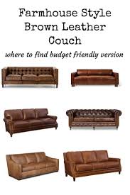 Room Redo Rustic Farmhouse Style Country Living Rooms Living Room Leather Farmhouse Couch Leather Sofa Living Room