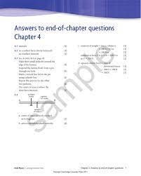 If the students can answer these questions without difficulty, then they can move to exam … Answers To End Of Chapter Questions Chapter 4