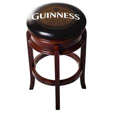 guinness wood swivel bar stool