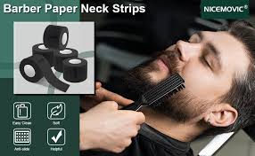 Amazon.com: NICEMOVIC 5 rollos de tiras desechables de papel de peluquero  para el cuello, accesorios de peluquería profesional, suministros de  peluquería profesional, tiras elásticas para el cuello para corte de :  Belleza