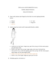 Soal desain busana kelas xi. Soal Desain Busana Kelas Xi Semester Gasal Pdf