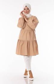 Clb Tekstil Tesettur Tunik Firfirli Cep Detayli Clb1254 6 Moda Stilleri Islami Giyim Tunik