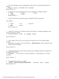 They obliged and provided me with adraft of the work which i must say was a great piece contoh soal essay microsoft office dan jawabannya of writing that impressed my professor as well. 50 Contoh Soal Kkpi Pilihan Ganda Kunci Jawabannya Administrasi Ngajar