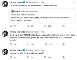 The internet woke up on monday morning to a surprising twitter feud. Freedomroo Chrissy Teigen Returns To Twitter Just Three Weeks After Quitting Australiannewsreview