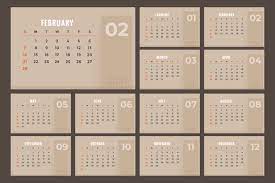 Instant download download this aesthetic wallpaper with neutral Brown Calendar 2021 1936084 Vector Art At Vecteezy