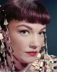 Anne Baxter in a publicity still for The Ten Commandments (1956).