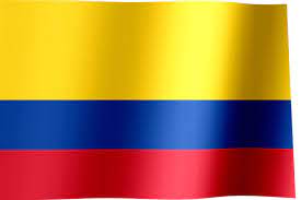 Sobre ellas se encuentran 30 estrellas que representan los municipios y el distrito que lo conforman. Colombia Flag Gif All Waving Flags