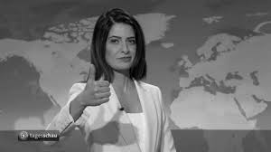 She is the first tagesschau presenter with an immigrant background. Linda Zervakis No Gif By Tagesschau