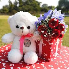 Flowers wallpapers hd sort wallpapers by: Send Cute Teddy With Beautiful Flowers Online Free Delivery Gift Jaipur